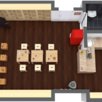 How do I plan a coffee shop layout?