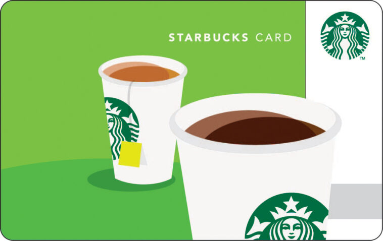 How do I redeem a Starbucks gift card via email?