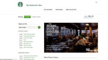 How do I submit an idea to Starbucks?