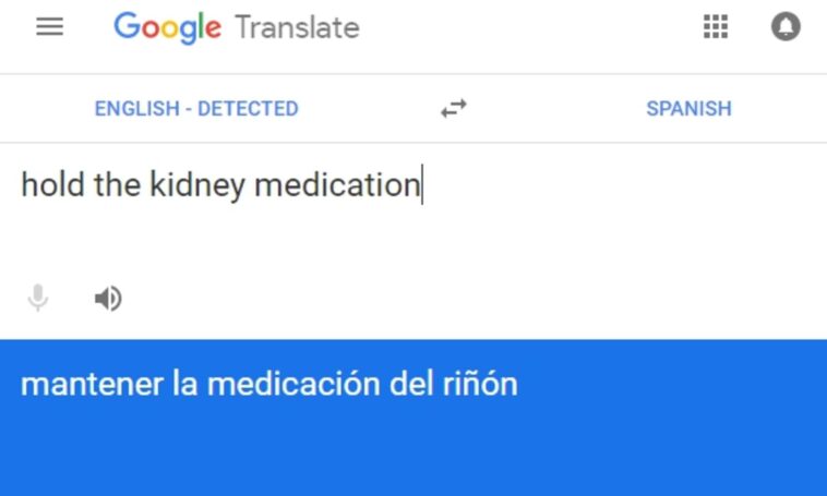 How do I translate a text from English to Spanish?