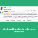 How do I translate messages?