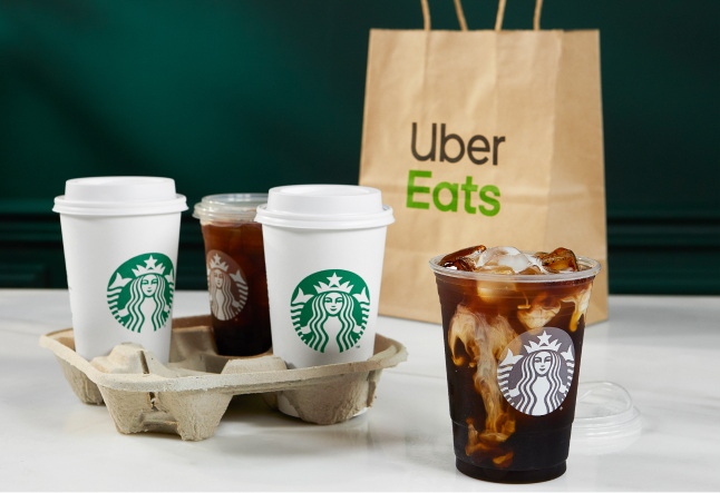 How do I use Starbucks rewards for Uber Eats?