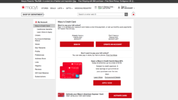 How do I view my Macy's credit card statement?