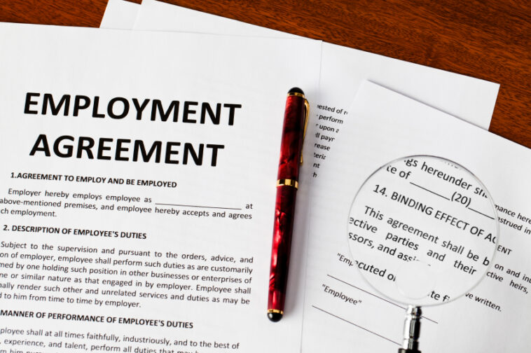 How do I write a contract of employment?