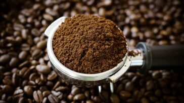 How do they make flavored coffee grounds?