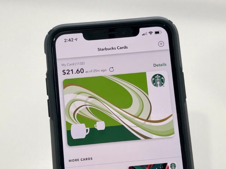 How do you add a giftcard to the Starbucks app?