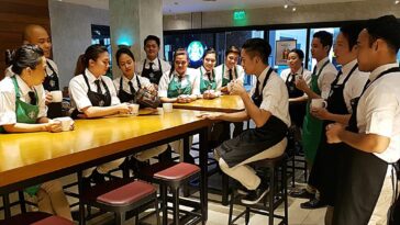 How do you become a partner on the Starbucks app?