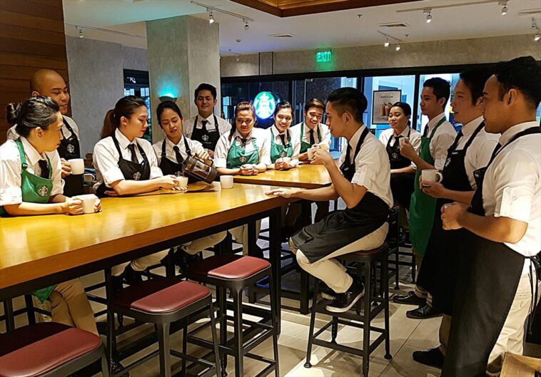 How do you become a partner on the Starbucks app?