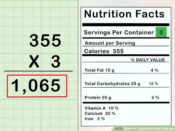 How do you calculate 100g calories?