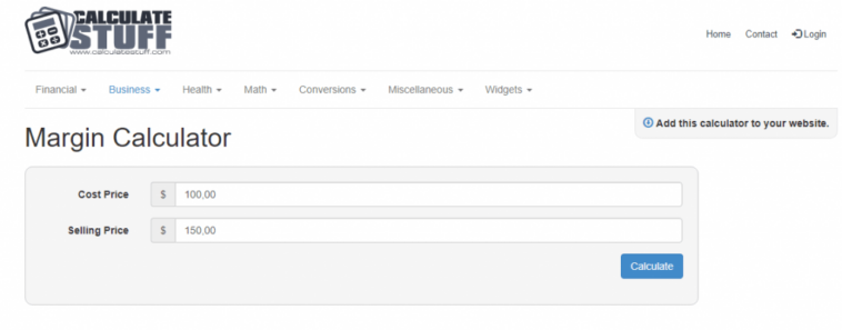 How do you calculate profit for coffee?