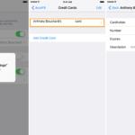 How do you delete a credit card from the Starbucks app on iphone?