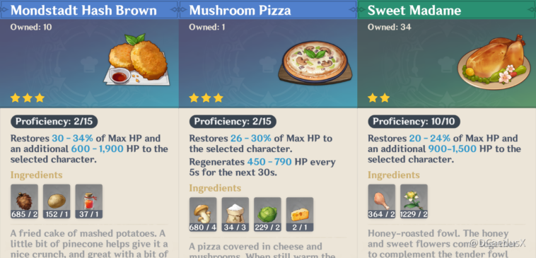 How do you get specialty food in Genshin?