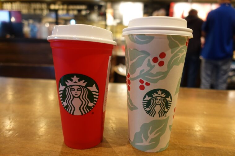 How do you get the Starbucks Christmas cup?