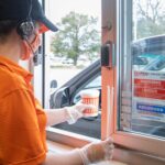 How do you greet customers in drive thru?