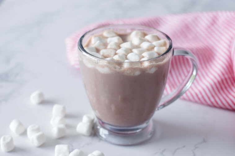 How do you keep a large batch of hot chocolate warm?