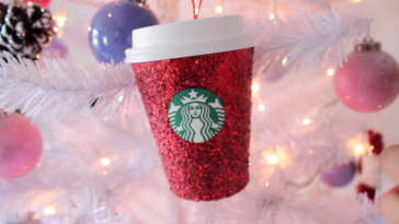 How do you make Starbucks ornaments?
