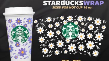 How do you make a Starbucks cup wrap?