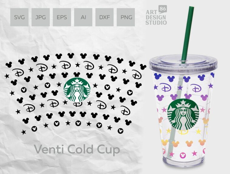 How do you make a Starbucks wrap template?