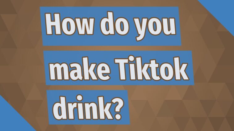 How do you make a TikTok blue drink?