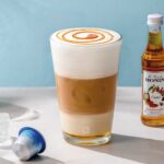 How do you make a caramel brulee latte less calories?