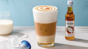 How do you make a caramel brulee latte less calories?