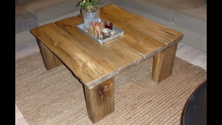 How do you make a coffee table frame?