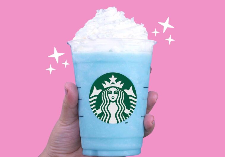 How do you make a cotton candy Frappuccino from Starbucks?