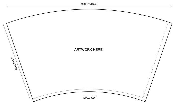 How do you make a tumbler wrap template?