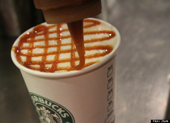 How do you make iced white mocha with vanilla sweet cream foam and extra caramel drizzle?