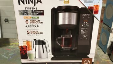 How do you make tea in Ninja hot and cold-brew?