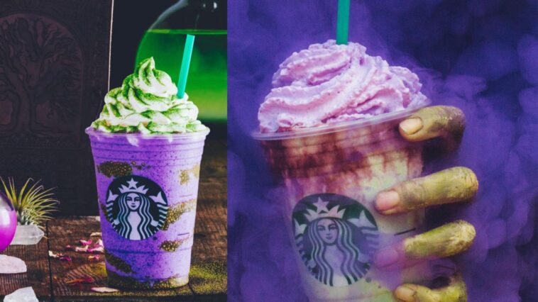 How do you order Starbucks Halloween drinks?