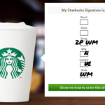 How do you order a Starbucks cup?