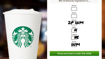 How do you order a Starbucks cup?