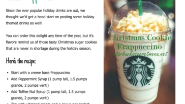 How do you order a custom drink at Starbucks?