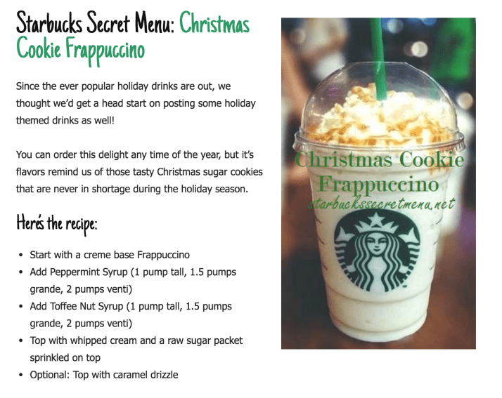 How do you order a custom drink at Starbucks?