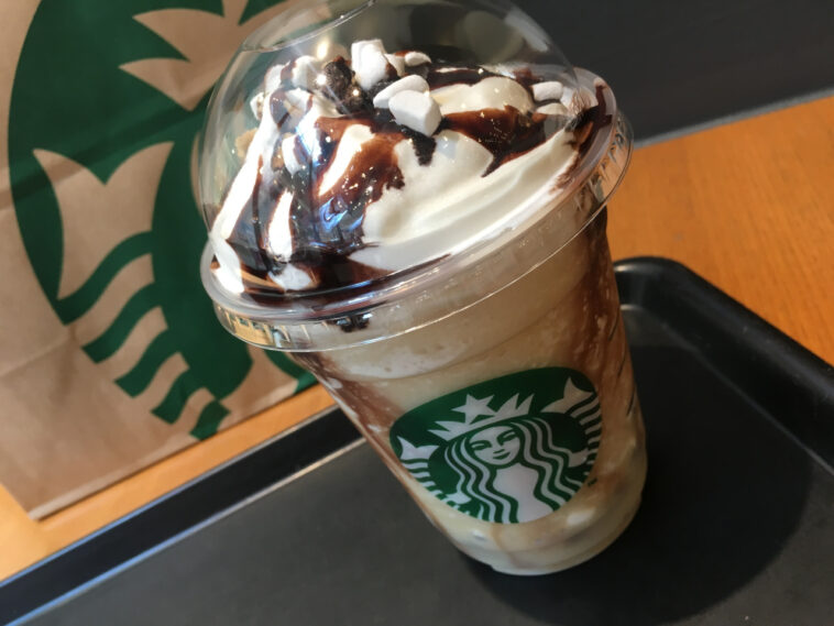 How do you order a skinny caramel frappuccino?