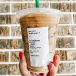 How do you order a vanilla latte on the app?