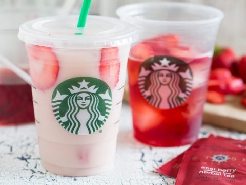 How do you order pink drinks without caffeine?