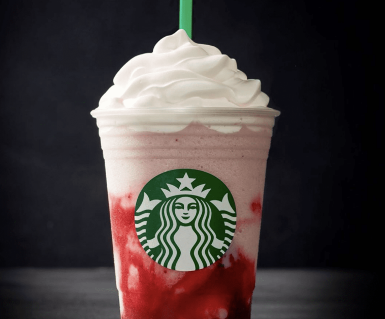 How do you order strawberries and cream at Starbucks?