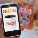 How do you pay with the Dunkin Donuts app?