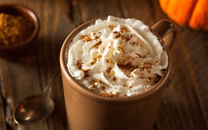 How do you reduce calories in a Pumpkin Spice Latte?