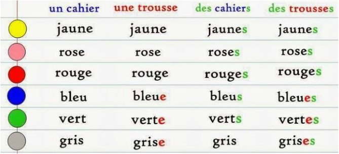 How do you say big masculine in French?