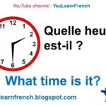How do you tell the time in French?