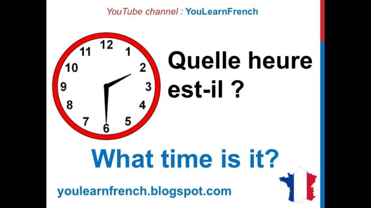 How do you tell the time in French?
