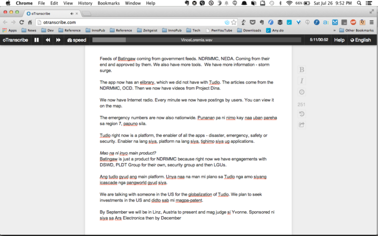 How do you transcribe a woman?