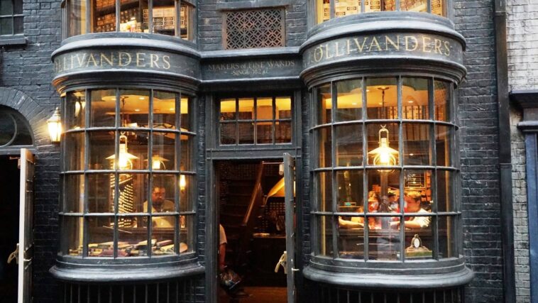 How does Ollivanders wand shop work?