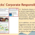 How does Starbucks demonstrate corporate social responsibility?