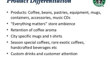 How does Starbucks differentiation create customer value?