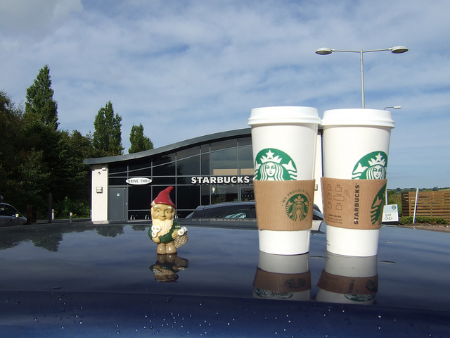 How does Starbucks order ahead work Drive Thru?