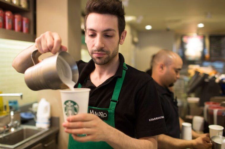 How does Starbucks partner discount work?